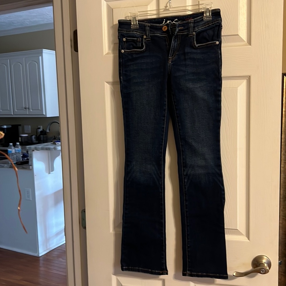 Inc Denim jeans dark blue boot leg
